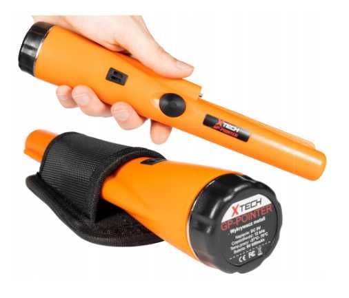 Detector de metale si aur modern + baterie alcalina 9V 650mAh inclusa