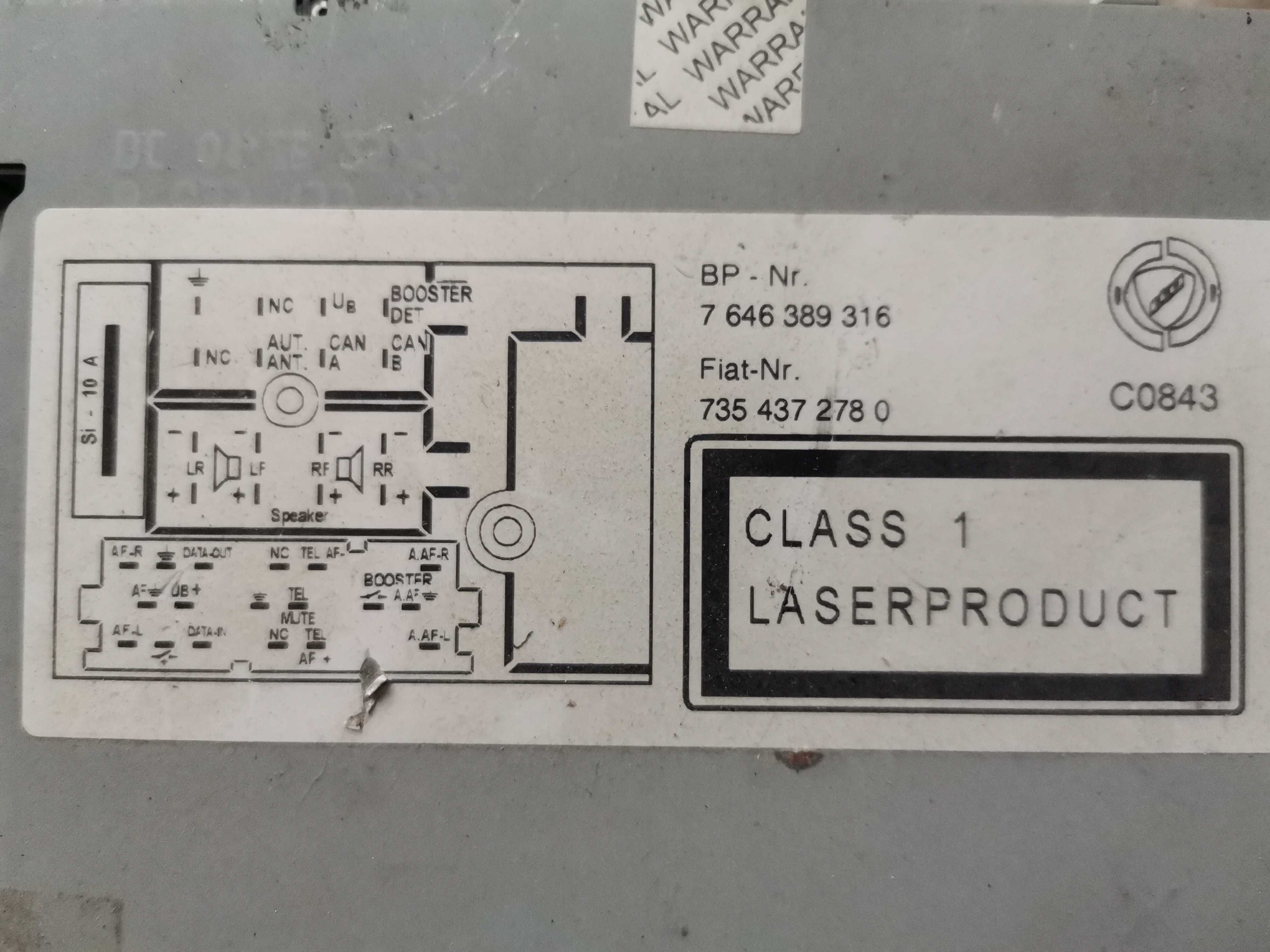 Radio cd Blaupunkt functionabil