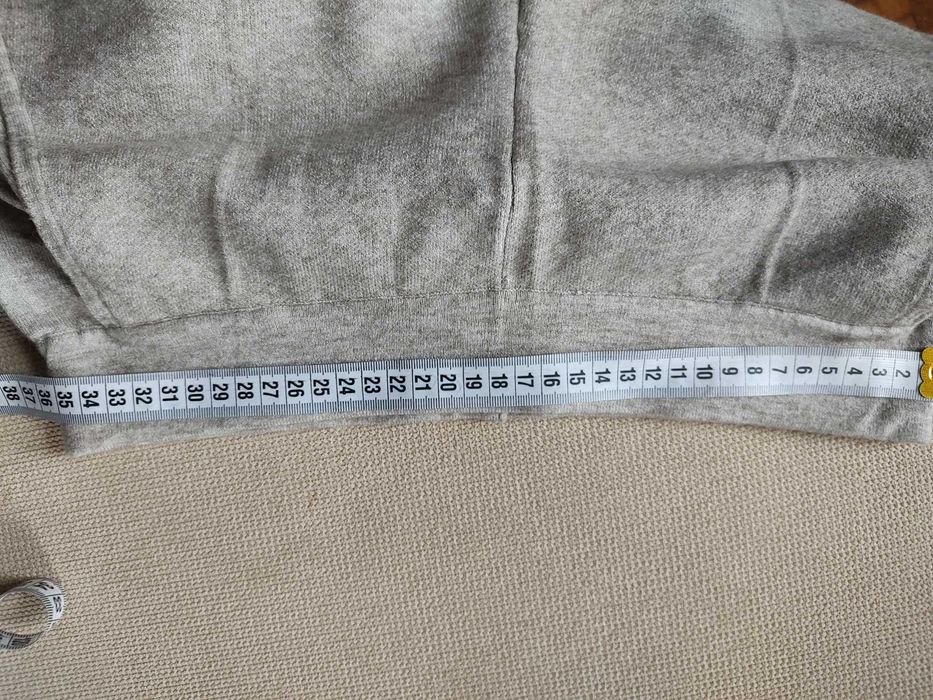 Pantaloni wide leg, 10% lana, banda elastica talie si buzunare