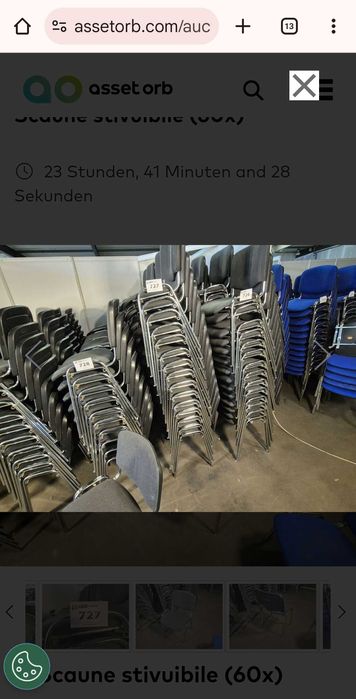 Scaune Terase inox cu stofa