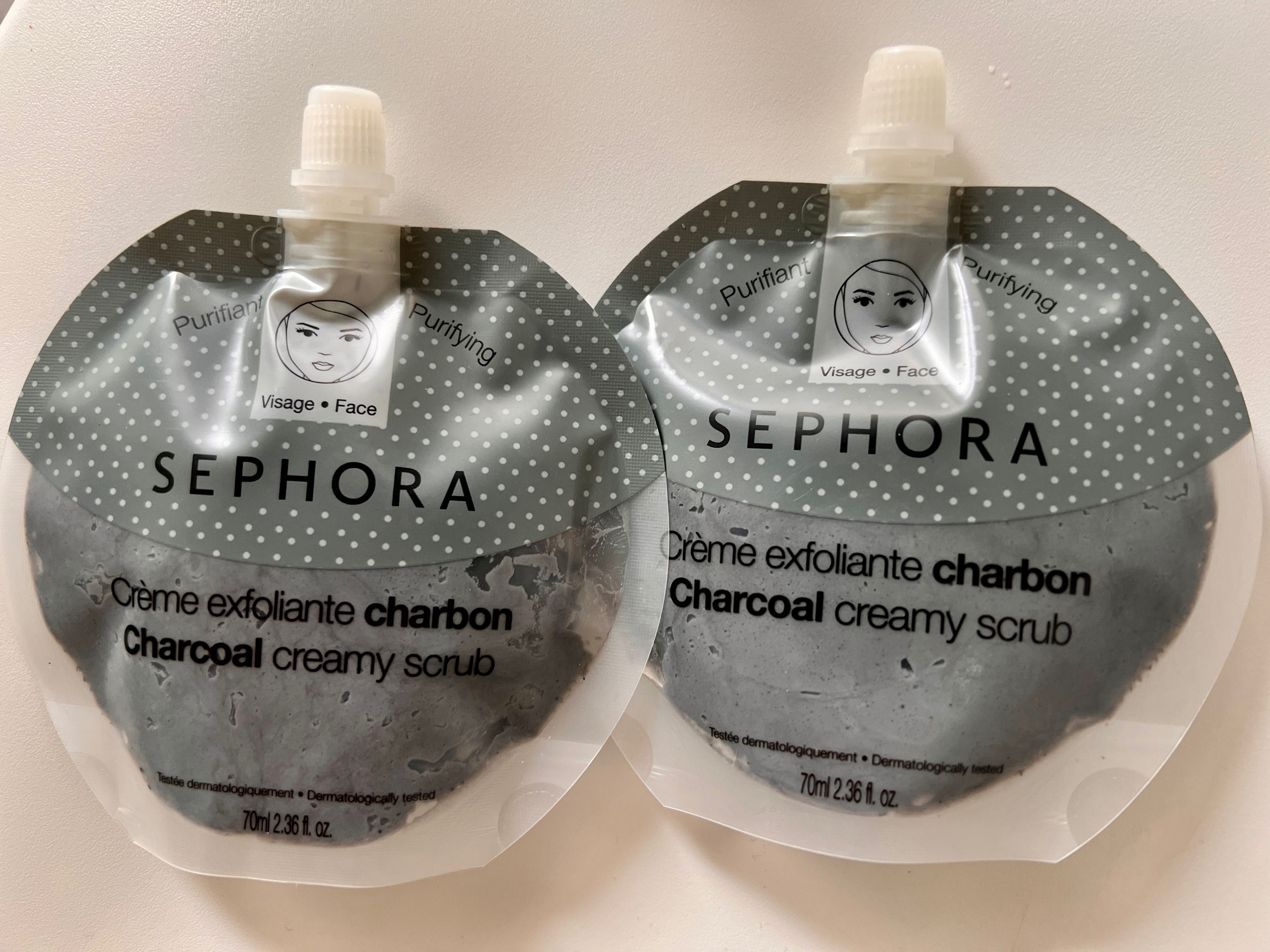 Sephora Cremă de curățare Scrub cu cărbune, 70 ml