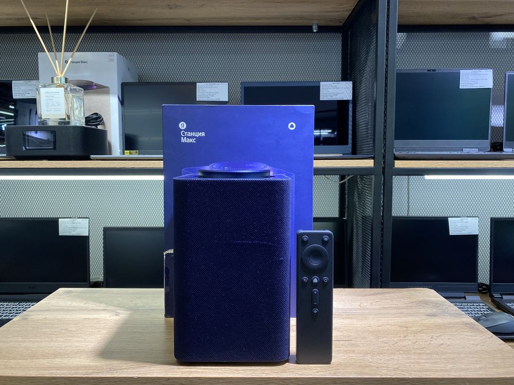 Яндекс Станция Макс, с Zigbee, синий, полный комплект, 10354/А10