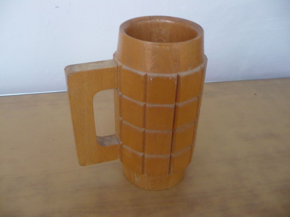 Кружка деревянная, декоративная, сувенирная, советская