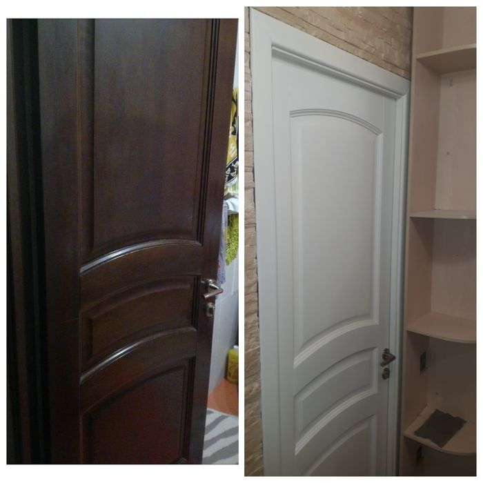 Покраска межкомнатных дверей