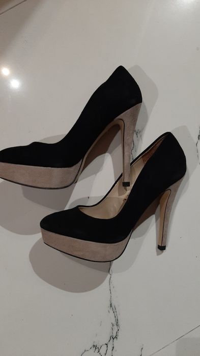 Pantof Zara, piele naturala intoarsa