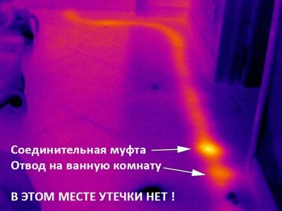 Поиск утечки услуги Тепловизора обнаружение утечки устранение