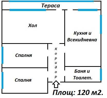Четиристаен апартамент двор кв. Боровец – 1429