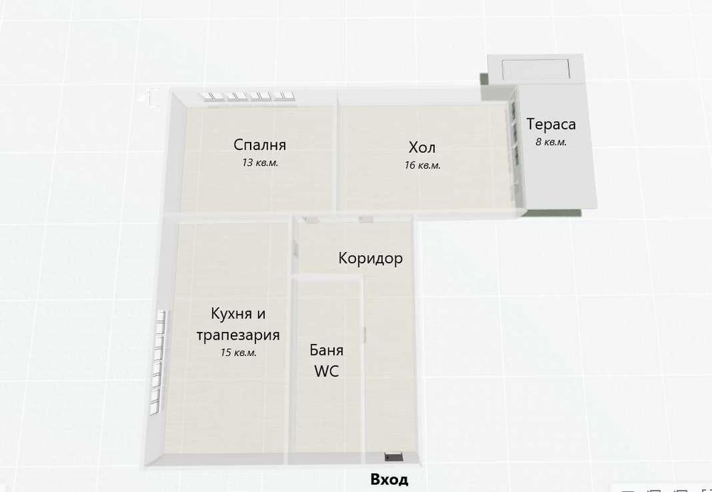 Продава двустаен апартамент в кв. Изток