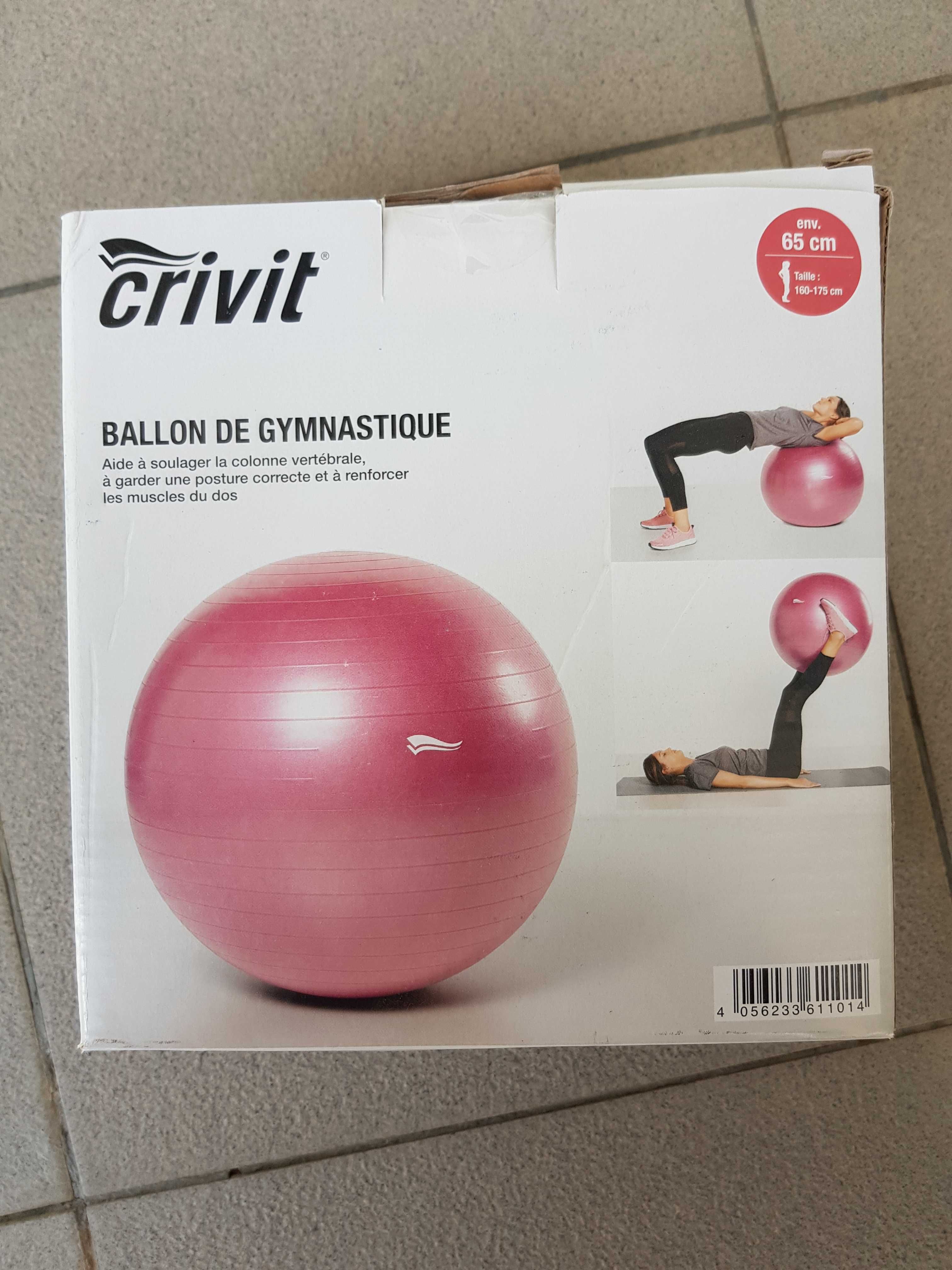 Minge fitness Crivit, 65cm, Roz pal