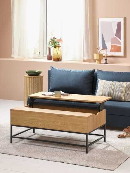 Маса за кафе AABENRAA Д110 повдигащ се плот цвят топъл дъб