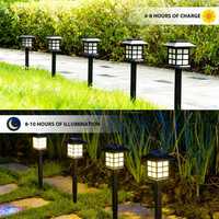 Комплект от 6 броя соларни LED лампи за двор и градина