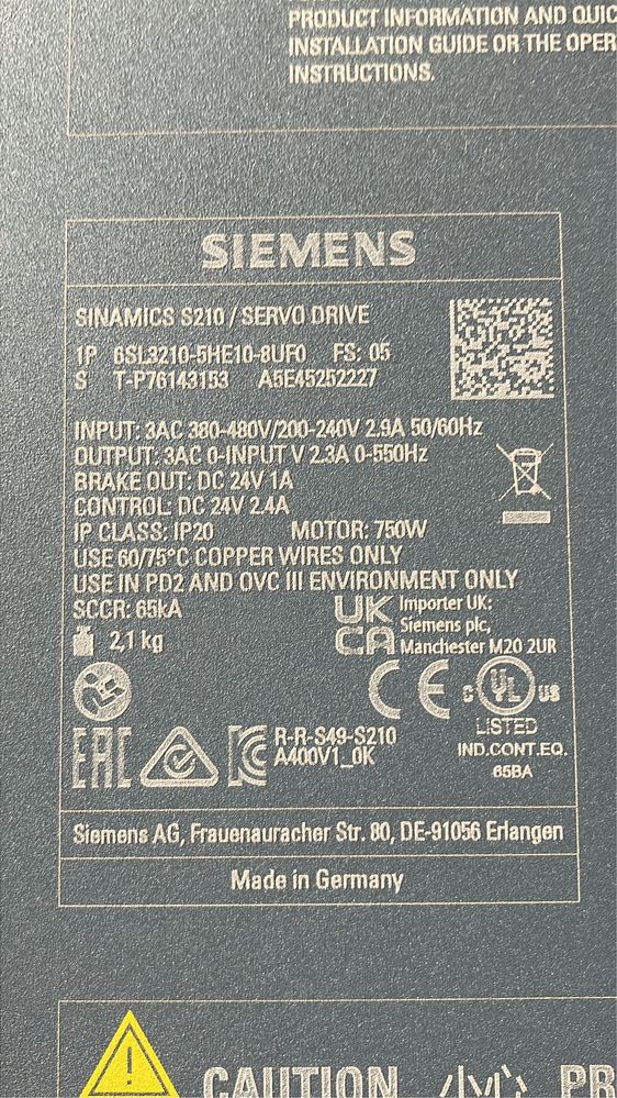 Servomotoare Siemens si drivere de comanda