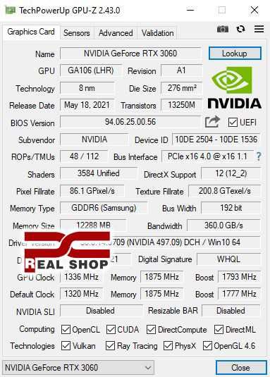 NEW! Гарантия 1 год! MANLI RTX 3060 12GB (ZOTAC, INNO3D)