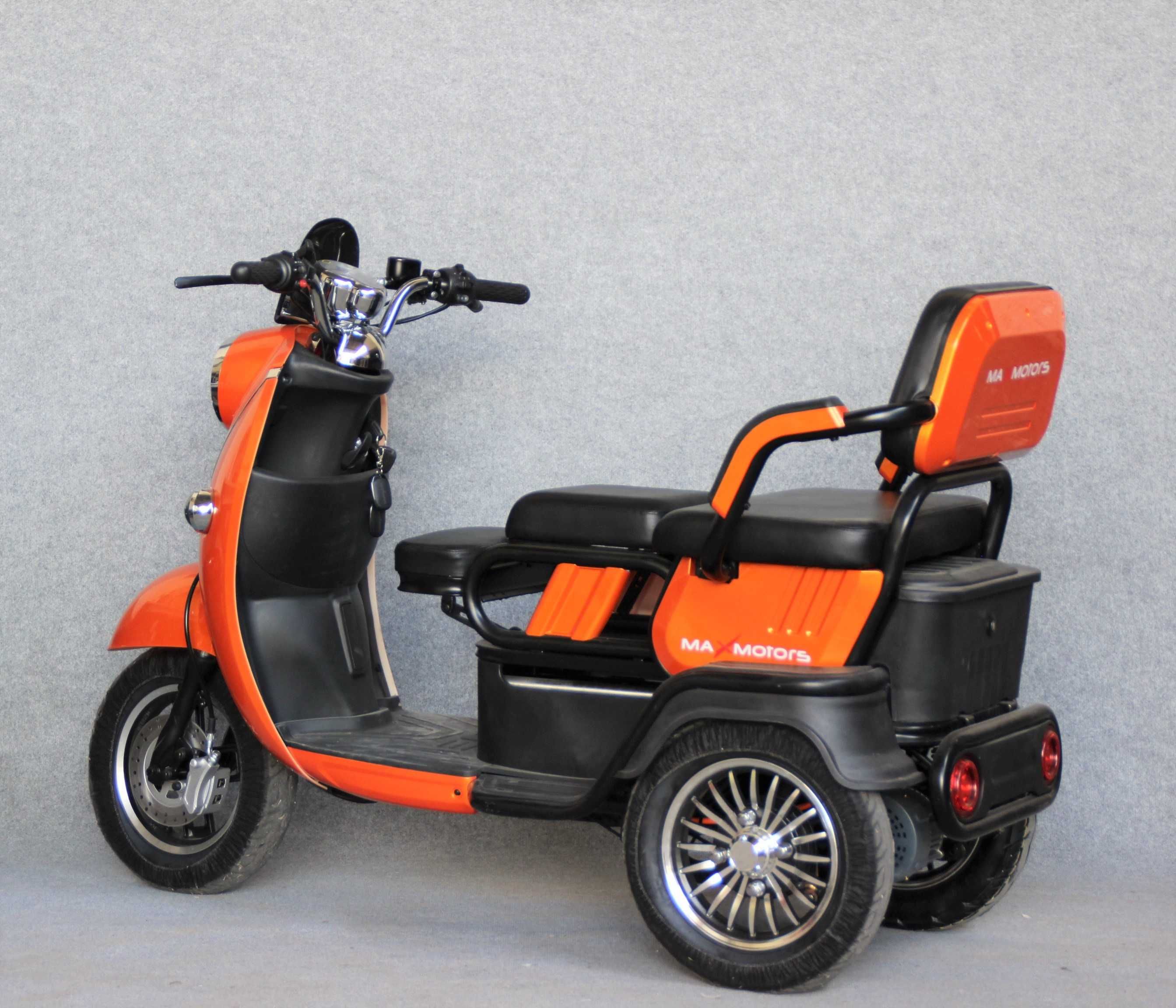 Електрическа Tриместна Tриколка X2 1500W - Orange