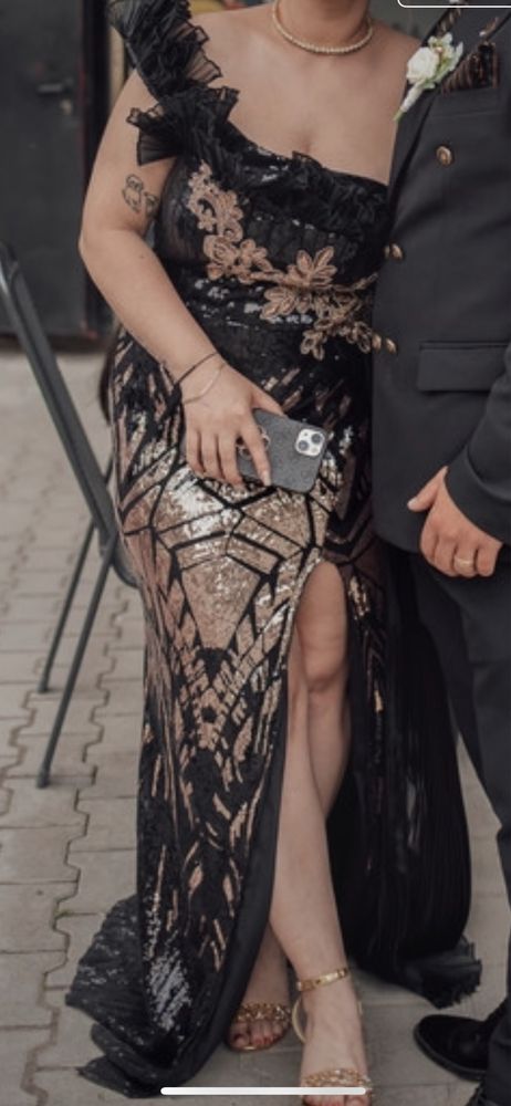 Rochie nunta/ superba cu paiete