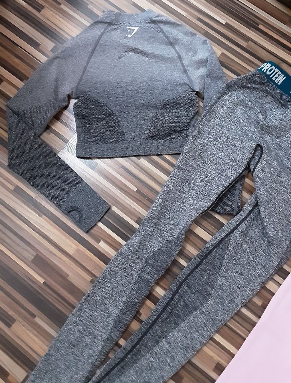 (XS) MYPROTEIN GYMSHARK Lacoste сет клин с блуза(39лв) панталон FBsist