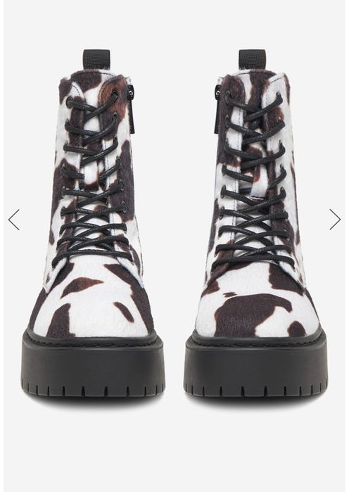 Дамски боти тип кубинки DeeZee 41 номер с мотив / десен на крава