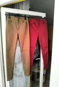 Pantaloni tip blug Mango 2 buc, mărimea 34/XS, culoarea grena și kaki