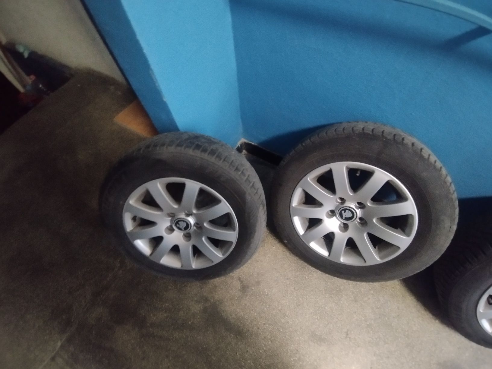 Jante volkswagen 5x112/15 cu anvelope de iarnă 195/65/15