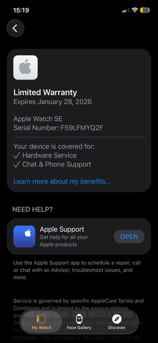 Apple watch SE 2nd gen 40mm GPS