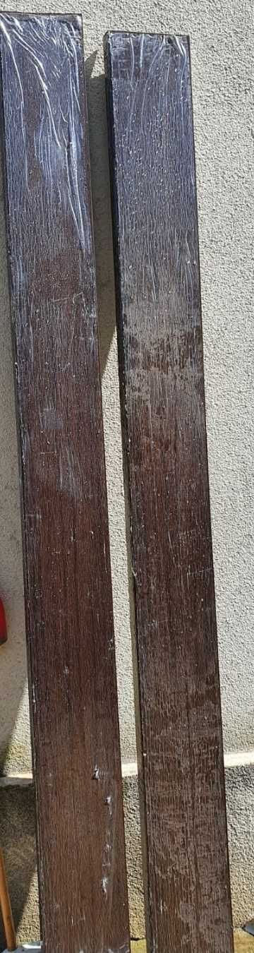 2 bucati x Glaf interior PVC imitatie lemn maro 20 cm latime nou folie