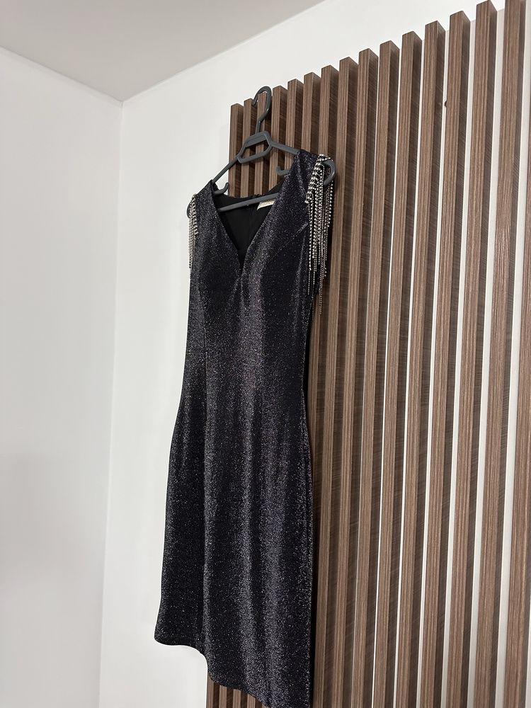 Rochie neagra de seara, marime: 38