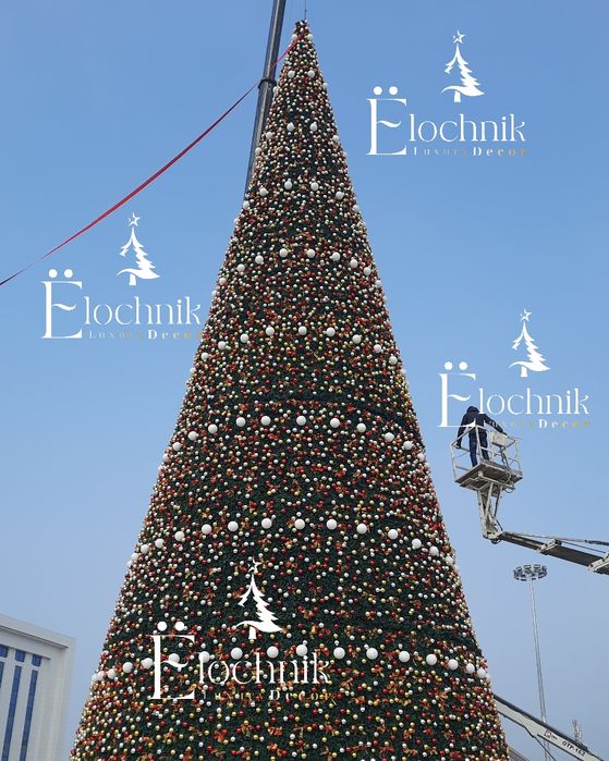 Новогодняя елка от 2 м до 30 метров