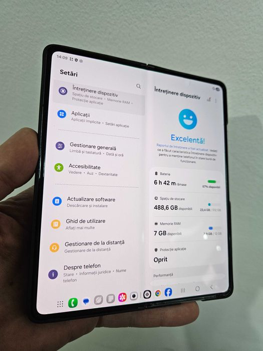 Samsung Galaxy Z fold 5 512 Gb 12 Gb impecabil Garantie.
