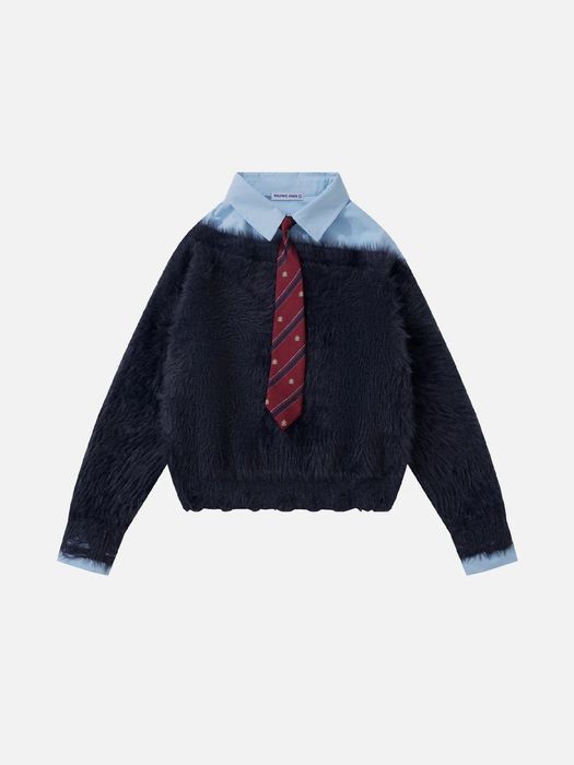 Aelfric Eden Унисекс Официално Горнище/Tie Two Layer Sweater