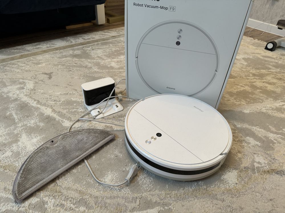 Робот-пылесос с функцией влажной уборки dreame robot vacuum-mop F9