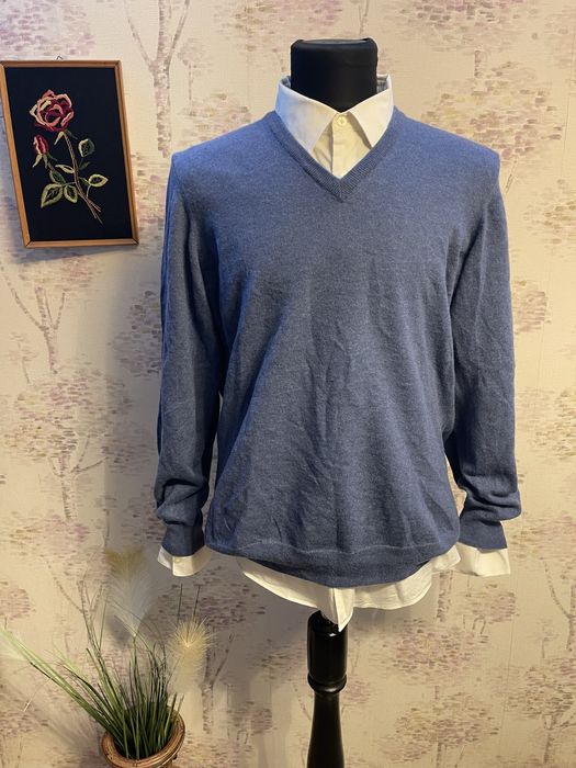 Pulover barbati lana merino+casmir Hackett marimea XL