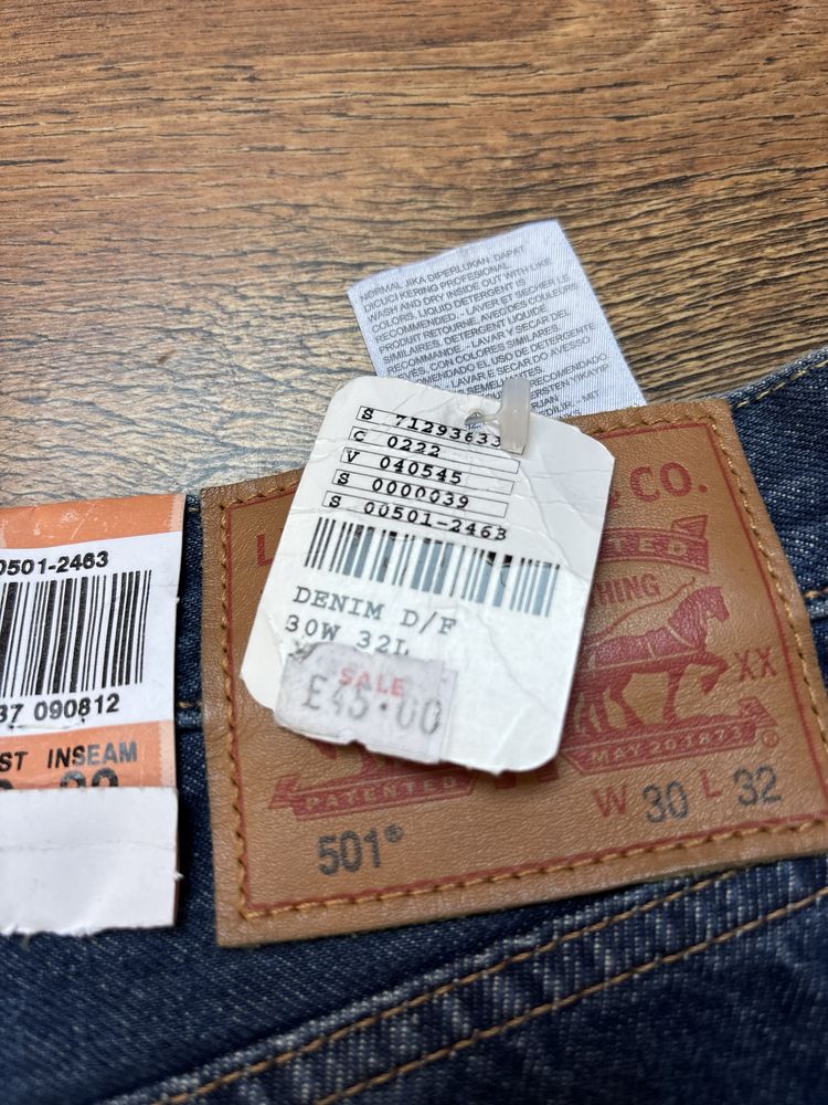 нови дънки levis, 501, W30, L32