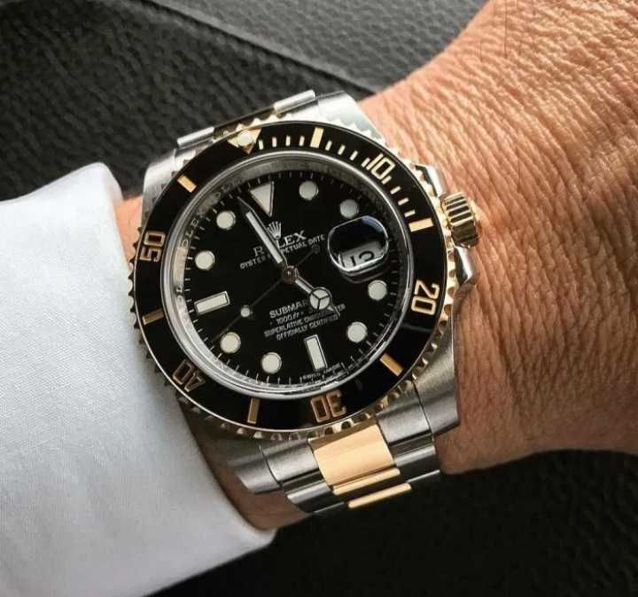 Ceas Rolex Submariner Gold&Silver Automatic (MECANIC) CALITATE+