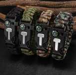Мъжка тактическа гривна / гривна за оцеляване паракорд - Paracord