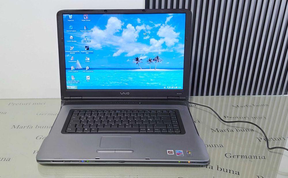 Laptop core2duo - Sony VAIO PCG-8U1M - functional,instalat,complet