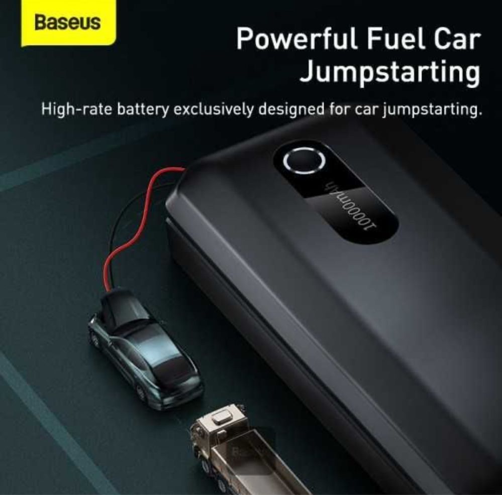 Baseus Стартер (Пусковое устройство для авто)Car Jump (10000mAh,1000A)