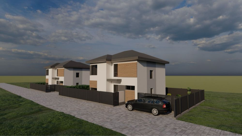 Casa individuala 925€/mp cu terasa si curte in Radauti