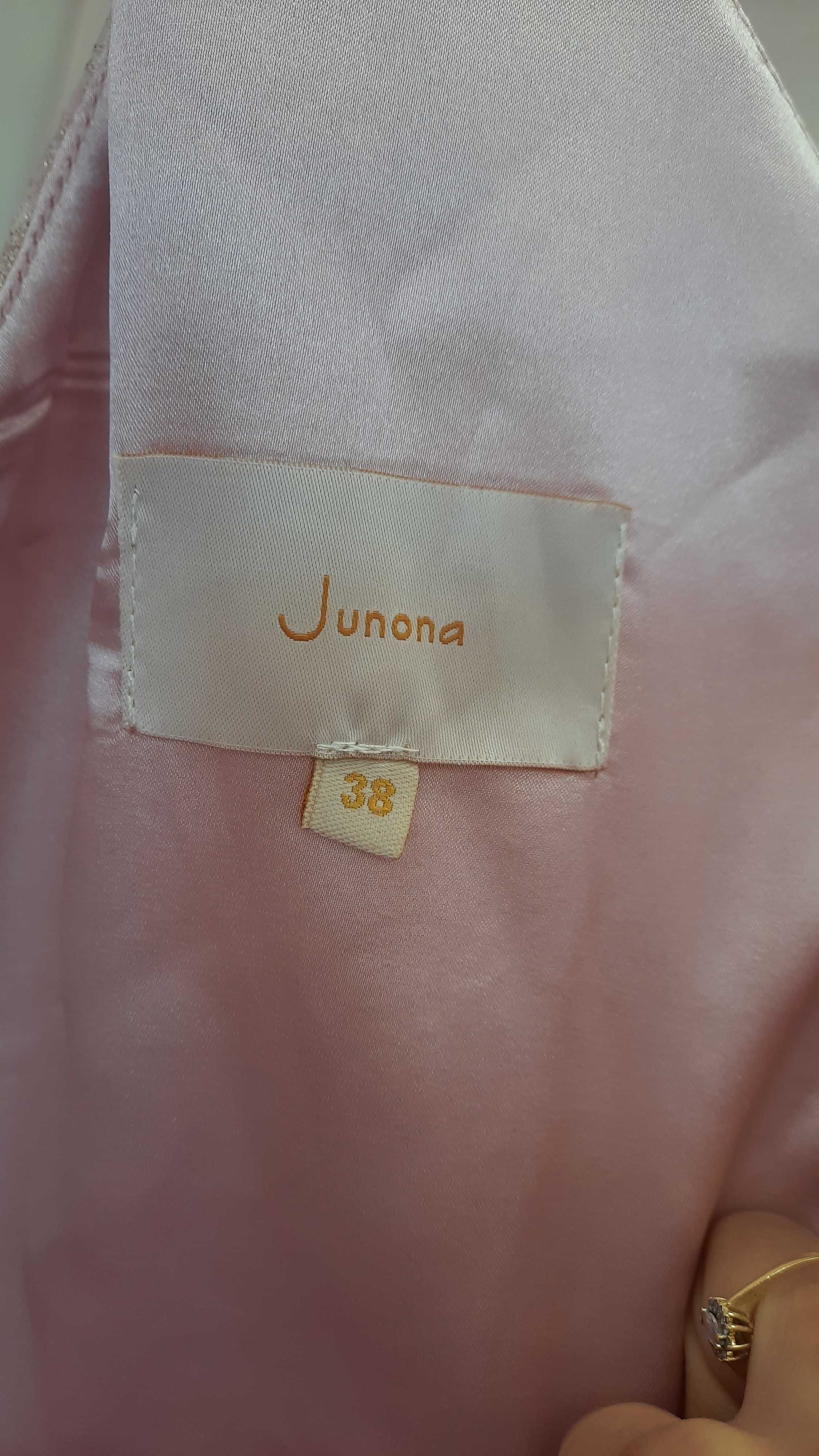 Рокля " Junona" в цвят бледо розово