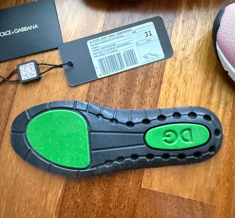 Adidasi Dolce&Gabbana Sorrento roz fetita originali