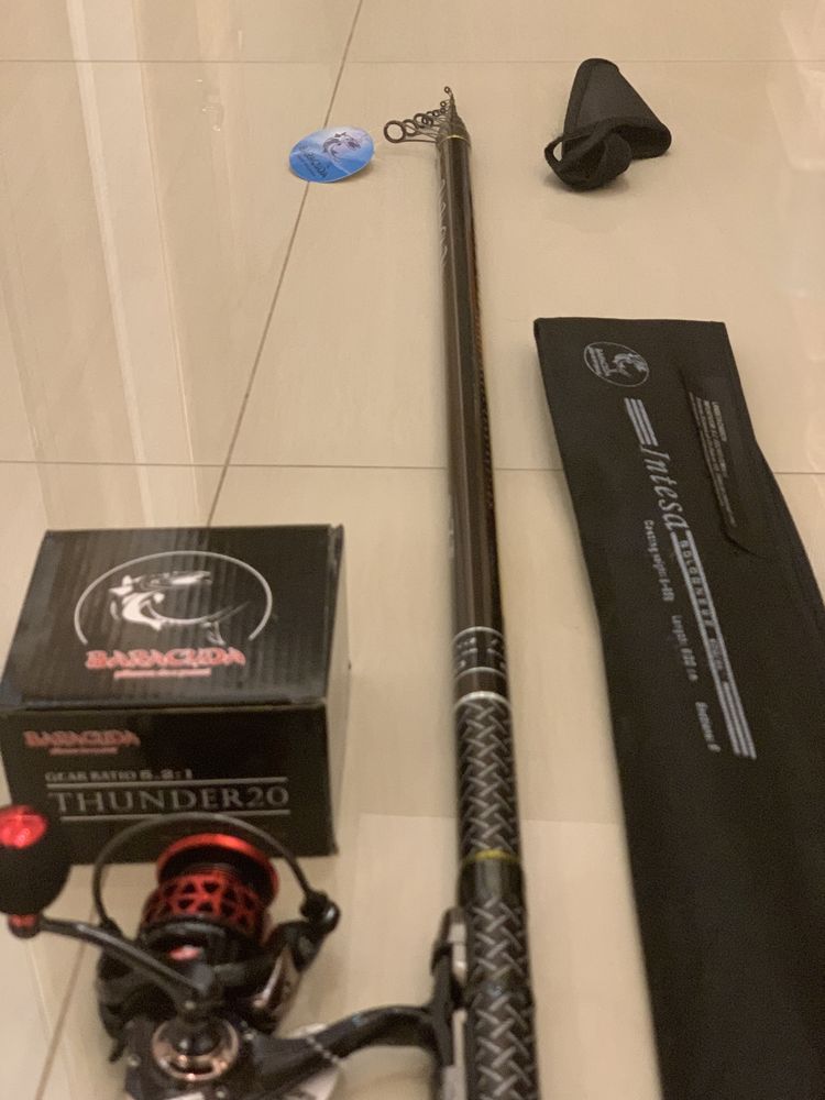 Combo Bolognesa Baracuda Intesa 6 m + Mulineta Baracuda Thunder 20