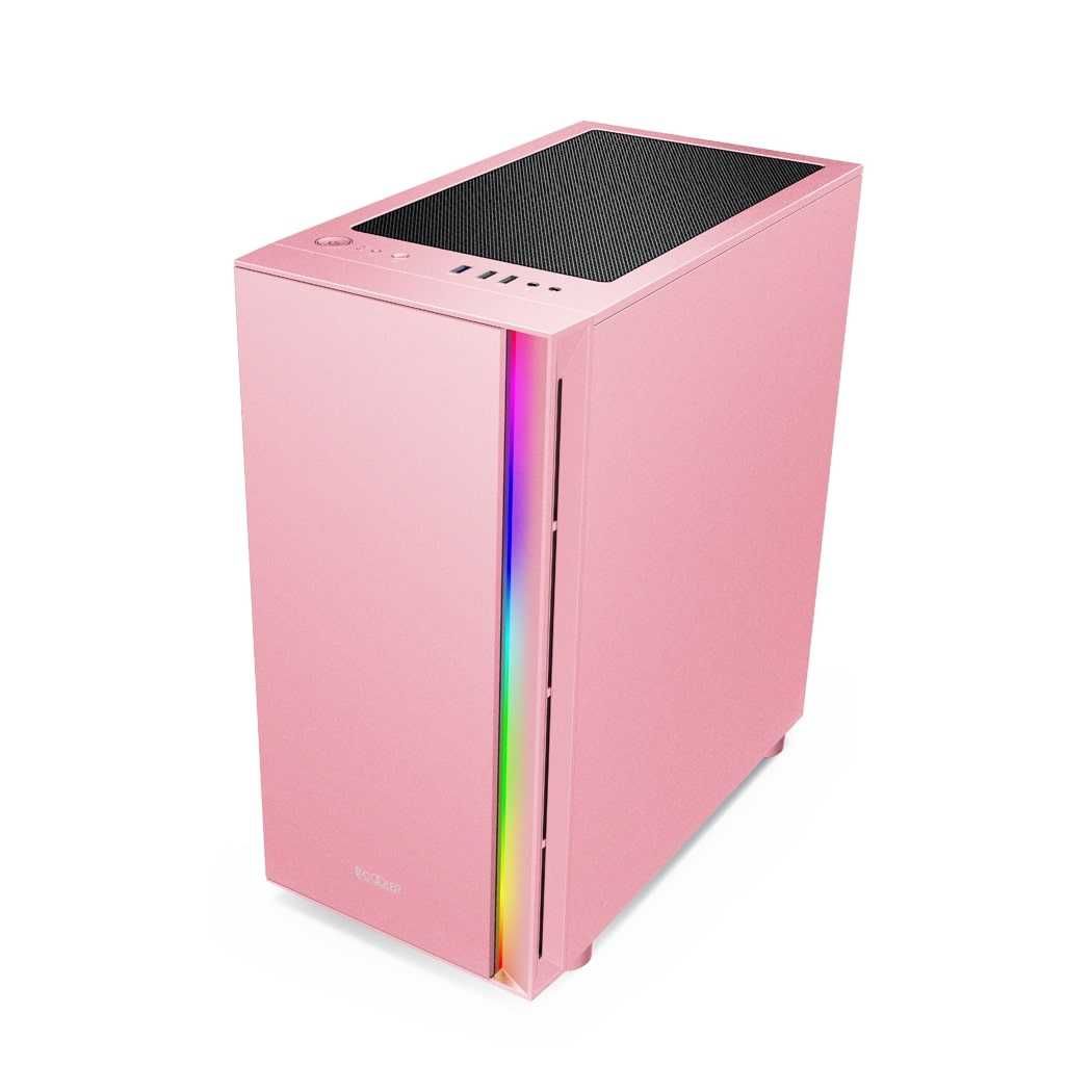 Корпус PCCooler PLATINUM LM300P ARGB, pink, Mini tower
