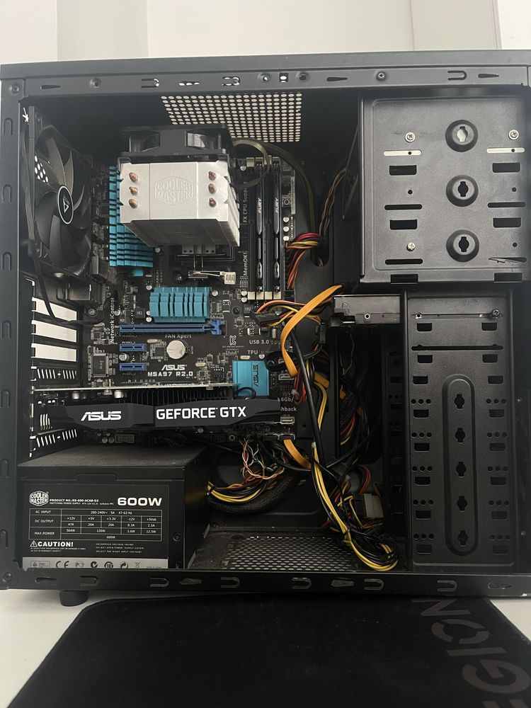 PC компютър coolermaster конфигурация, fury, phenom, asus gtx1630