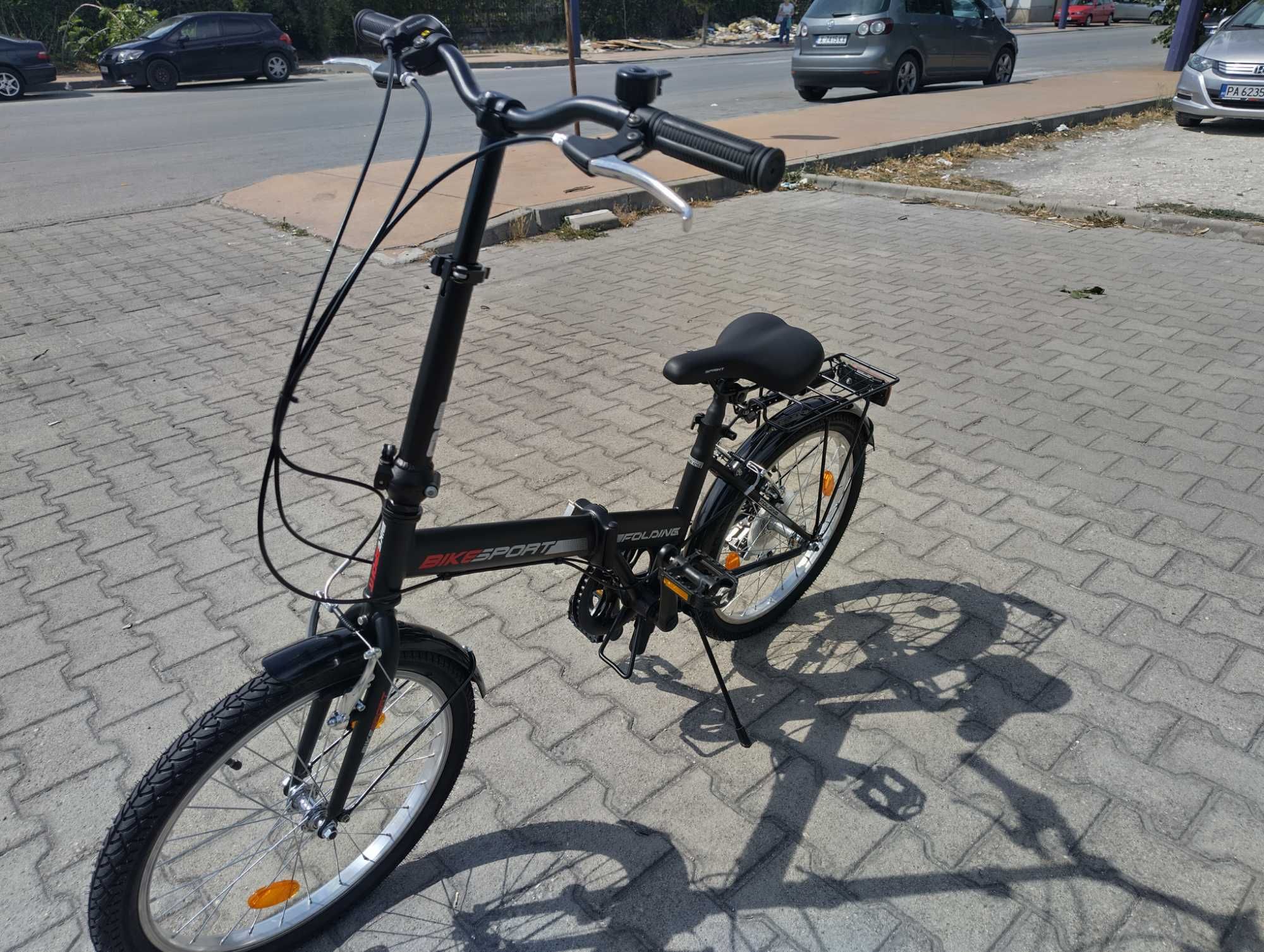 SPRINT Сгъваем велосипед 20" BIKESPORT черен