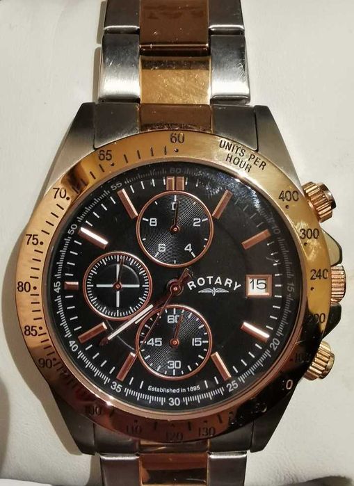 Мъжки кварцов часовник Rotary GB00278/04 Chronograph Кутия