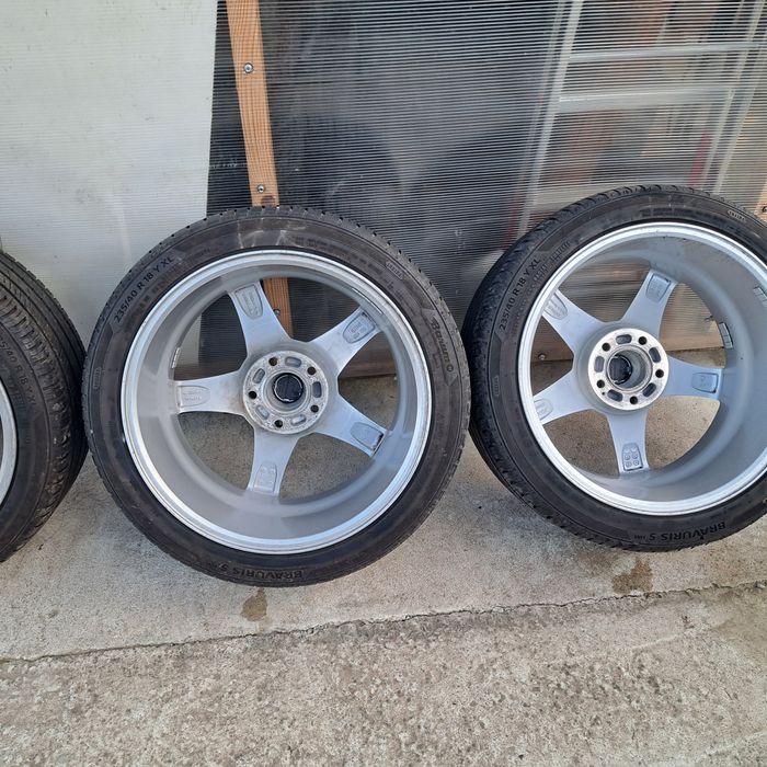 Set 4 buc Jante BMW 5X120/8.J/ET35 R18 si cu Barum  vara 235/40/R18