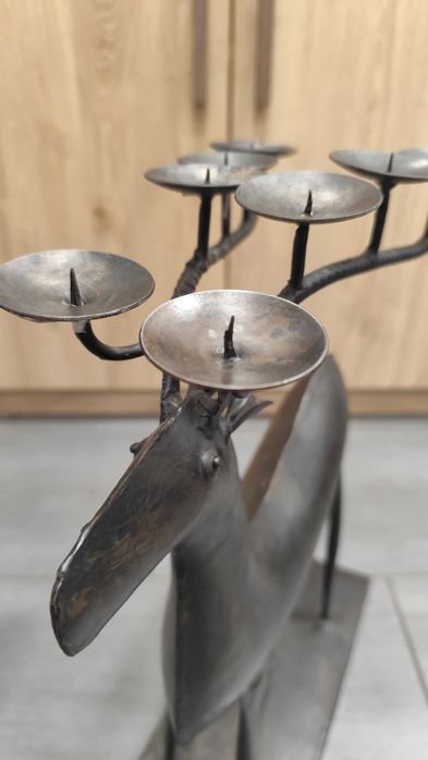 Метален Свещник / Елен / Австрия 1970г.