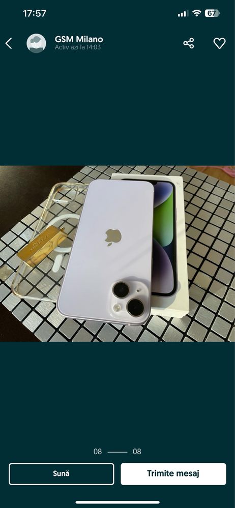 Iphone 14 plus- purple - 128 gb