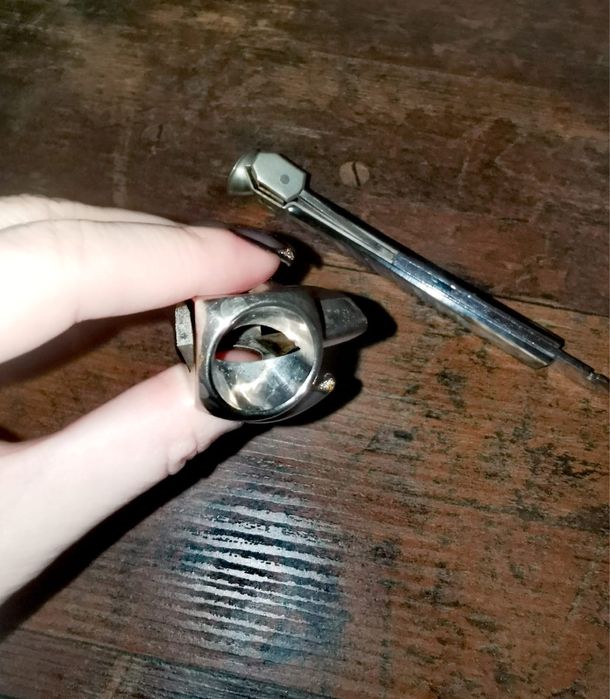 Резачка Солинген за пури месинг дръжка от кокал рог SOLINGEN