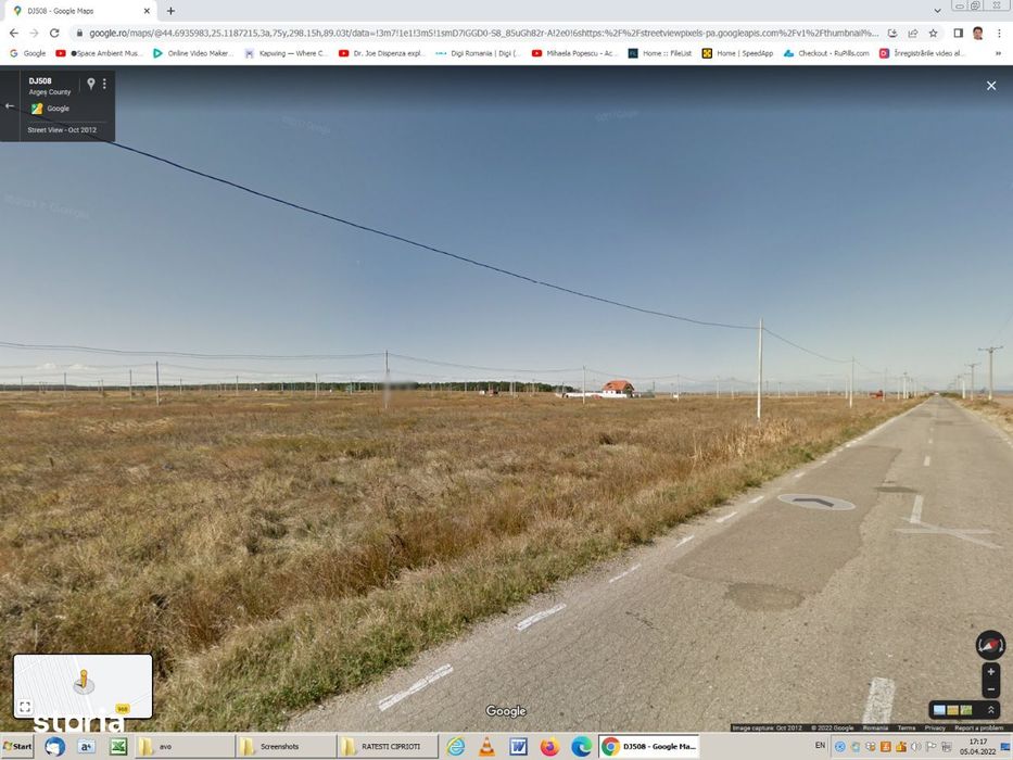 teren curtii constructii pretabil Fotovoltaice Ratesti 12,5 ha