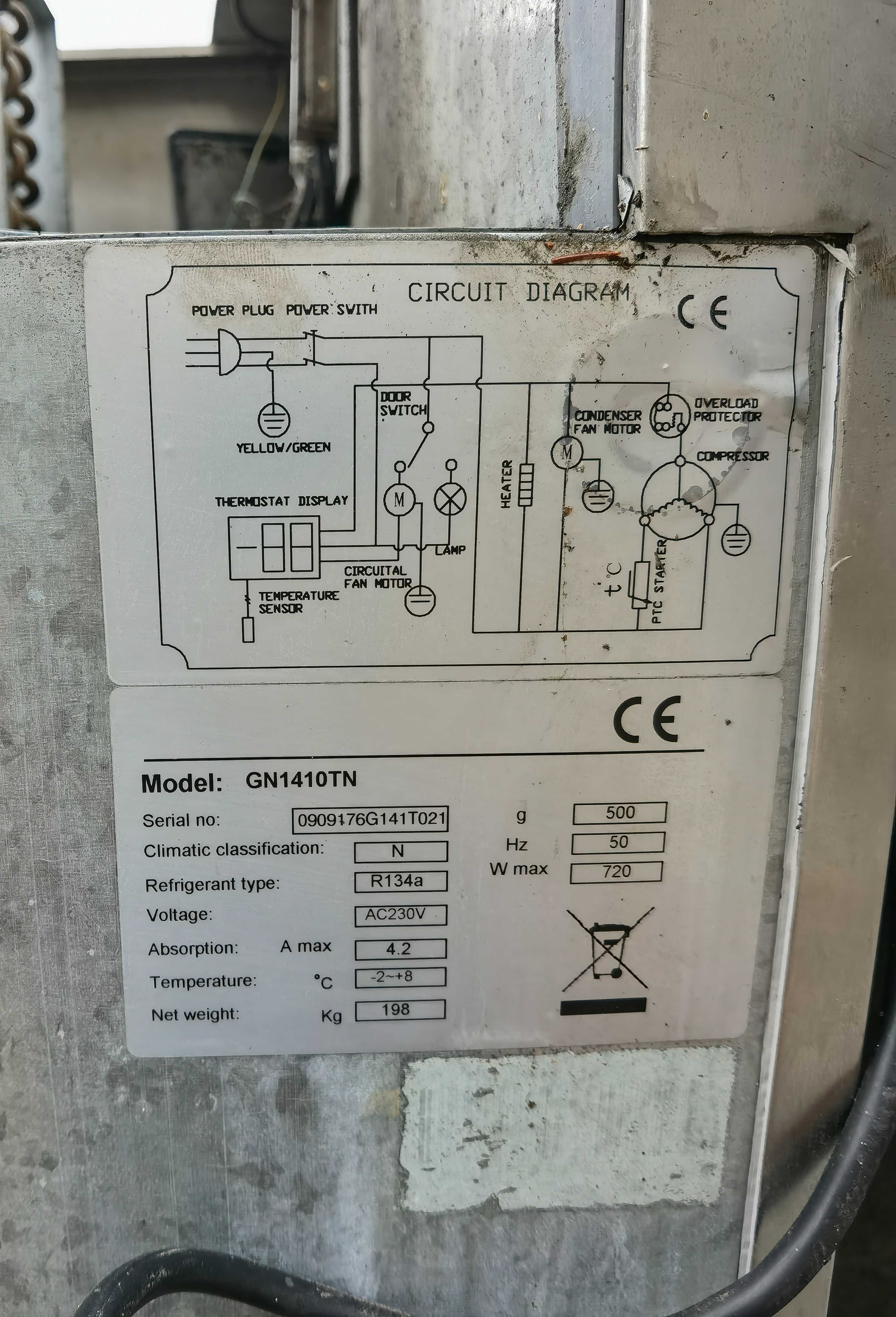 Frigider/Dulap Frigorific Inox Model GN1410TN